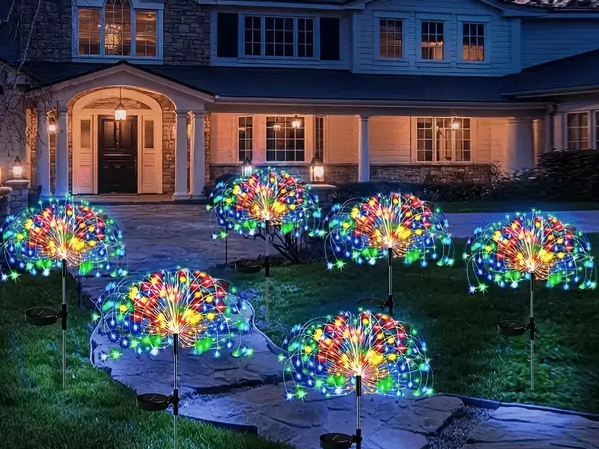 VS12 solar firework stake light