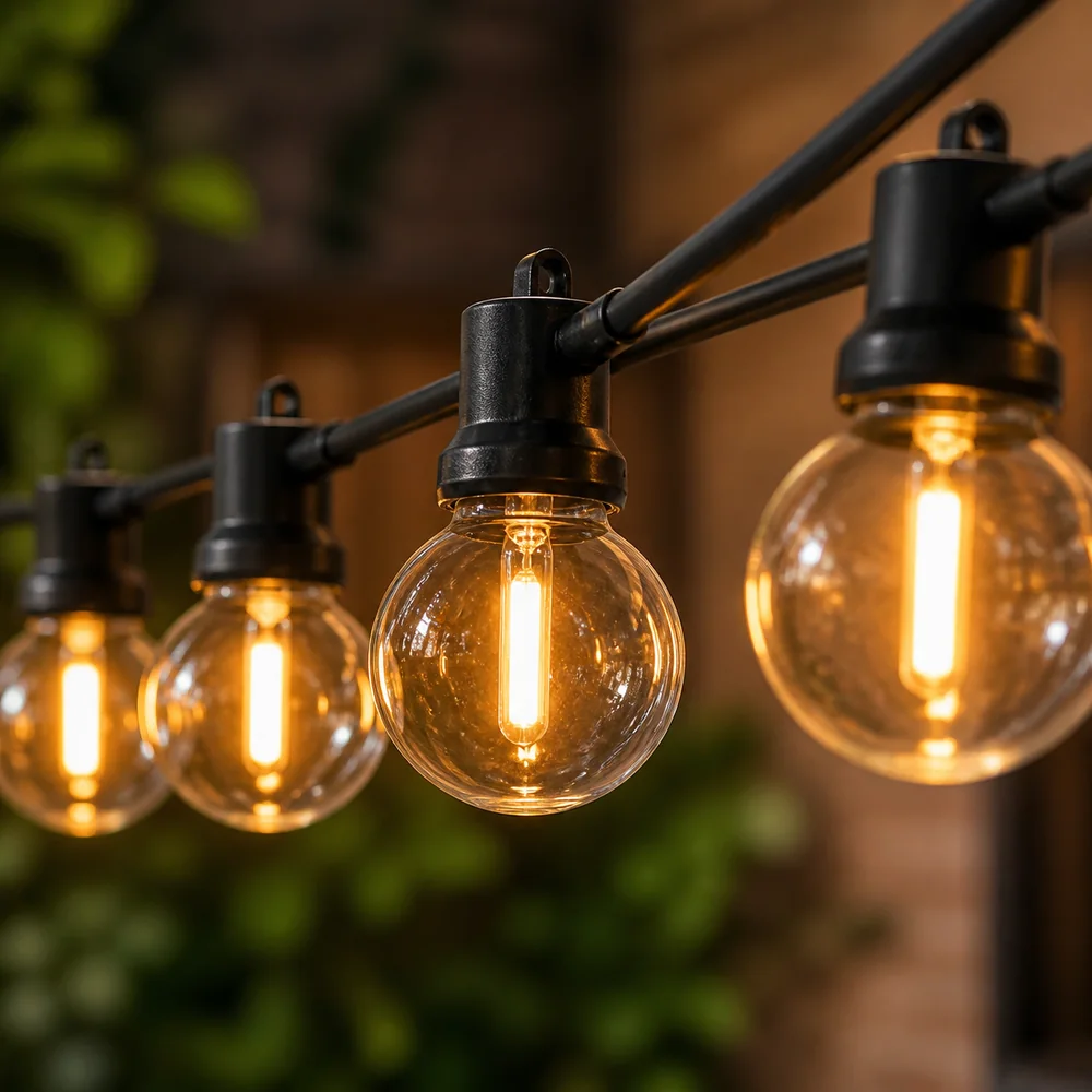 Bistro globe bulb close-up