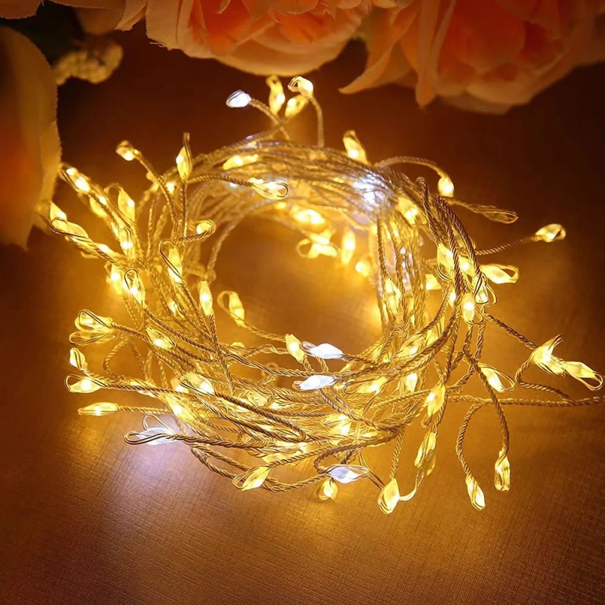 Solar Firecracker String Lights